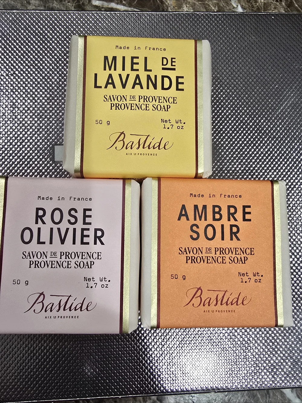 Bastide Rose Olivier Provence Soap Bundle Of 3 Different Scents